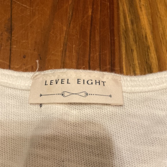 Level Eight light cream light sweater top Sz s/m - Picture 2 of 3